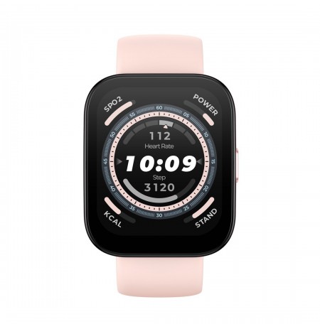 Amazfit Bip 5 4.85 cm (1.91") TFT Digital 320 x 380 pixels Touchscreen Pink GPS (satellite)