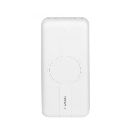 Powerbank RIVACASE 20000 mAh USB-C 20W + Qi 10W bia