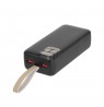 Powerbank RIVACASE 30000 mAh USB-C 20W + LCD black (1x I/O USB-C PD 18W / PD 20W, 2x USB-A QC 3.0 18W, LCD, black)