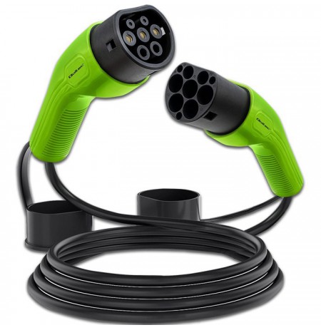 Qoltec 52472 EV Cable Type 2 for car charging | 230V | 7kW | 32A | 5m