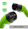 Qoltec 52474 EV Cable Type 2 for car charging | 400V | 22kW | 32A | 5m