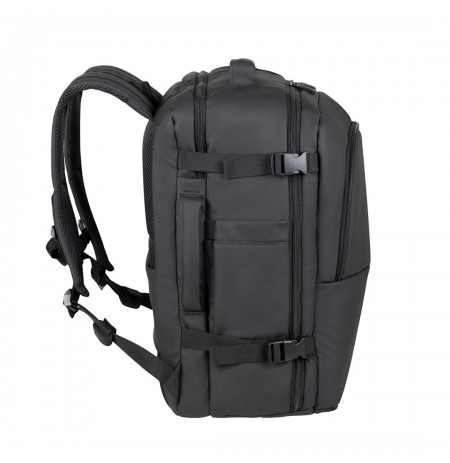 RIVACASE 8465 backpack for laptop 17.3" Tegel ECO, black, waterproof material, eco rPet, pockets for smartphone, documents,