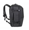 RIVACASE 8465 backpack for laptop 17.3" Tegel ECO, black, waterproof material, eco rPet, pockets for smartphone, documents,