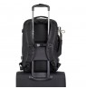 RIVACASE 8465 backpack for laptop 17.3" Tegel ECO, black, waterproof material, eco rPet, pockets for smartphone, documents,