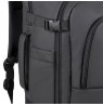 RIVACASE 8465 backpack for laptop 17.3" Tegel ECO, black, waterproof material, eco rPet, pockets for smartphone, documents,
