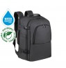 RIVACASE 8465 backpack for laptop 17.3" Tegel ECO, black, waterproof material, eco rPet, pockets for smartphone, documents,