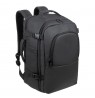 RIVACASE 8465 backpack for laptop 17.3" Tegel ECO, black, waterproof material, eco rPet, pockets for smartphone, documents,