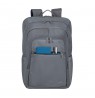 RIVACASE 7569 Laptop Backpack 17.3" Alpendorf ECO, grey, waterproof material, eco rPet, pockets for smartphone, documents,