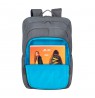 RIVACASE 7569 Laptop Backpack 17.3" Alpendorf ECO, grey, waterproof material, eco rPet, pockets for smartphone, documents,