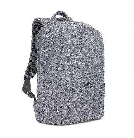 RIVACASE Anvik 15.6" laptop backpack, 15L, gray, waterproof fabric, pockets for 10.5" tablet, smartphone, documents,