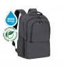 RIVACASE 8435 backpack for laptop 17.3" Tegel ECO, black, waterproof material, eco rPet, pockets for smartphone, documents,