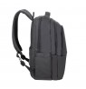 RIVACASE 8435 backpack for laptop 17.3" Tegel ECO, black, waterproof material, eco rPet, pockets for smartphone, documents,