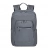 RIVACASE 7523 Alpendorf ECO 13.3-14" Laptop Backpack, grey, waterproof material, eco rPET, pockets for smartphone, documents,