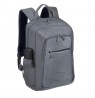RIVACASE 7523 Alpendorf ECO 13.3-14" Laptop Backpack, grey, waterproof material, eco rPET, pockets for smartphone, documents,