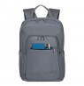 RIVACASE 7523 Alpendorf ECO 13.3-14" Laptop Backpack, grey, waterproof material, eco rPET, pockets for smartphone, documents,