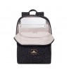 Rivacase 7923 notebook case 33.8 cm (13.3") Backpack Black, White