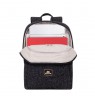 Rivacase 7923 notebook case 33.8 cm (13.3") Backpack Black, White