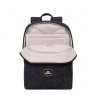 Rivacase 7923 notebook case 33.8 cm (13.3") Backpack Black, White