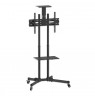 Manhattan TV & Monitor Mount, Trolley Stand, 1 screen, Screen Sizes: 37-65", Black, VESA 200x200 to 600x400mm, Max 40kg, LFD,