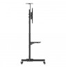 Manhattan TV & Monitor Mount, Trolley Stand, 1 screen, Screen Sizes: 37-65", Black, VESA 200x200 to 600x400mm, Max 40kg, LFD,