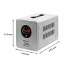 Qoltec 50716 Uninterruptible power supply Pure Sine Wave UPS | 500VA | 350W | constant phase | Grey