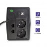 Qoltec 53980 Uninterruptible Power Supply | Monolith | 1000VA | 600W | LCD | USB | RJ45