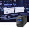 Qoltec 53980 Uninterruptible Power Supply | Monolith | 1000VA | 600W | LCD | USB | RJ45
