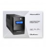 Qoltec 53980 Uninterruptible Power Supply | Monolith | 1000VA | 600W | LCD | USB | RJ45