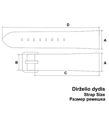Vostok Europe ROCKET N-1 Laikrodžio dirželis VE-ROC-N1-SL.09.22.W