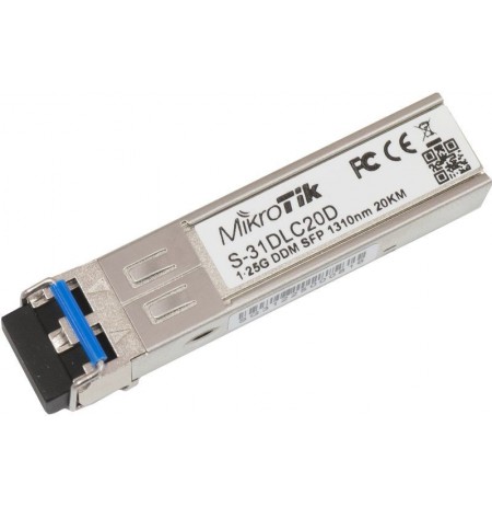 Mikrotik S-31DLC20D network transceiver module 1250 Mbit/s SFP 1310 nm