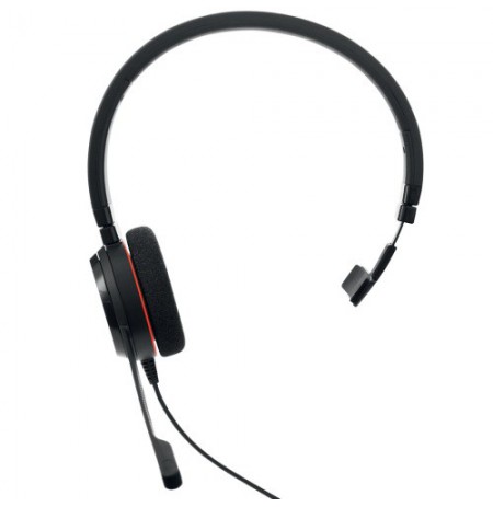 Jabra Evolve 20 MS Mono Laidinės ausinės, USB-A, Juoda