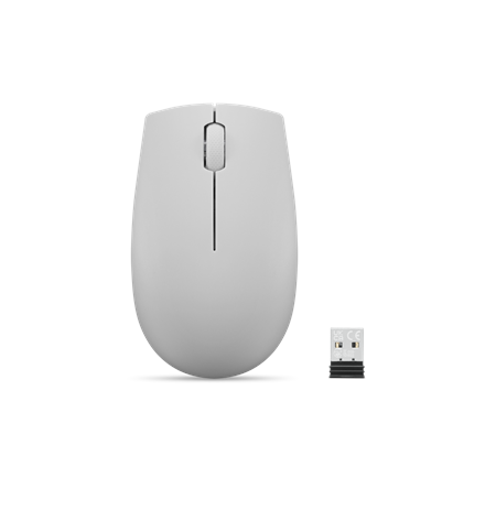 Lenovo | Compact Mouse with battery | 300 | Wireless | Arctic Grey