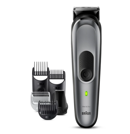 Braun | All-in-one Trimmer | MGK7420 | Cordless | Number of length steps 13 | Black/Grey