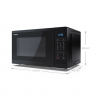 Sharp | Microwave Oven with Grill | YC-MG252AE-B | Free standing | 25 L | 900 W | Grill | Black