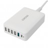 Multi 6 USB įkroviklis DELTACO, 4x USB-A, 1x USB-A 18W, 1x USB-C PD 30W / USBC-MO100 / 1902112 