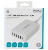 Multi 6 USB įkroviklis DELTACO, 4x USB-A, 1x USB-A 18W, 1x USB-C PD 30W / USBC-MO100 / 1902112 