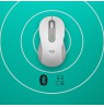 Logitech Signature M650 L LEFT Belaidė pelė, RF Wireless + Bluetooth, 4000 DPI, Off-White