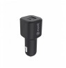 Car Charger PD USB 20W+ QC 3.0 18W By Muvit Black
