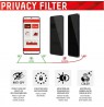 Apple iPhone 13/13 Pro/14 Real 3D Screen Privacy Glass By Displex Black