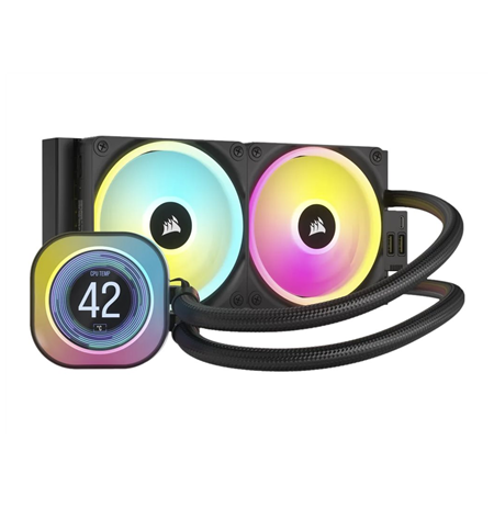 Corsair | Liquid CPU Cooler | iCUE LINK H100i LCD | Intel, AMD