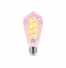 Philips Smart WiFi Filament Clear ST64 RGB | E27 | 6.3 W | Full colour
