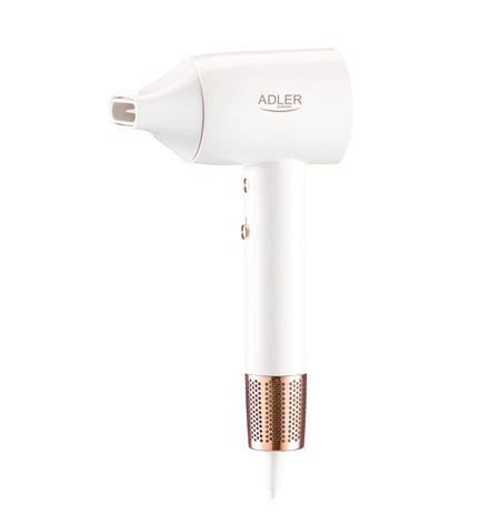 Adler Hair Dryer | SUPERSPEED AD 2272 | 1800 W | Number of temperature settings 3 | Ionic function | White