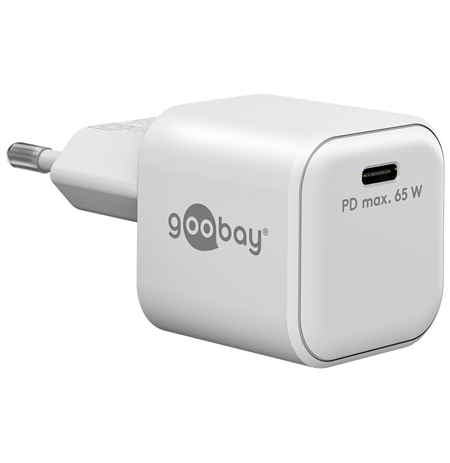 Goobay 65370 USB-C USB-C TM Dual Fast Charger (36 W), White Goobay 5370 USB-C USB-C TM Dual Fast Charger (36 W)
