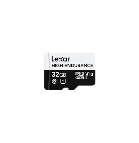 Lexar Flash Memory Card | High-Endurance | 32 GB | microSDHC | Flash memory class UHS-I