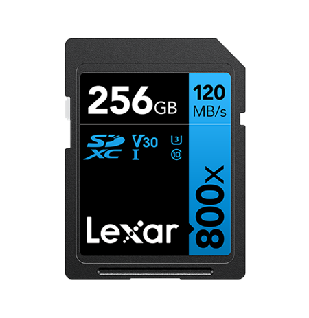 Lexar Memory Card | Professional 800x PRO | 256 GB | MicroSDXC | Flash memory class UHS-I