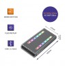 Qoltec 52272 Enclosure for drive M.2 SSD | SATA | NVMe | RGB LED | USB-C | 4TB