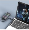 Qoltec 52272 Enclosure for drive M.2 SSD | SATA | NVMe | RGB LED | USB-C | 4TB