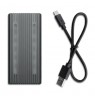 Qoltec 52272 Enclosure for drive M.2 SSD | SATA | NVMe | RGB LED | USB-C | 4TB