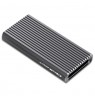 Qoltec 52272 Enclosure for drive M.2 SSD | SATA | NVMe | RGB LED | USB-C | 4TB