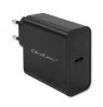 Qoltec 52379 Super Quick PD Charger | 1xUSB-C | 65W | 5-20V | 3-3.25A | Black